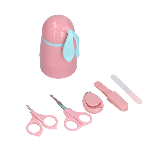 Baby Nail Kit 4 in 1 Cute Bunny Nail Care Set with Cute Case Nail Clippers Scissor Nail File Tweezers for V1294-YM0523-3117210204111