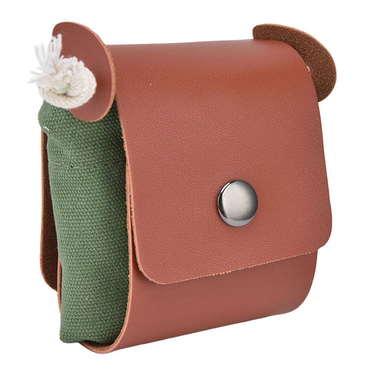 Fruit Picking Bag Waist Hanging Canvas Material PU Style Folded Save Space Belt Foraging BagMilitary Green V1294-YM0523-3117210248313