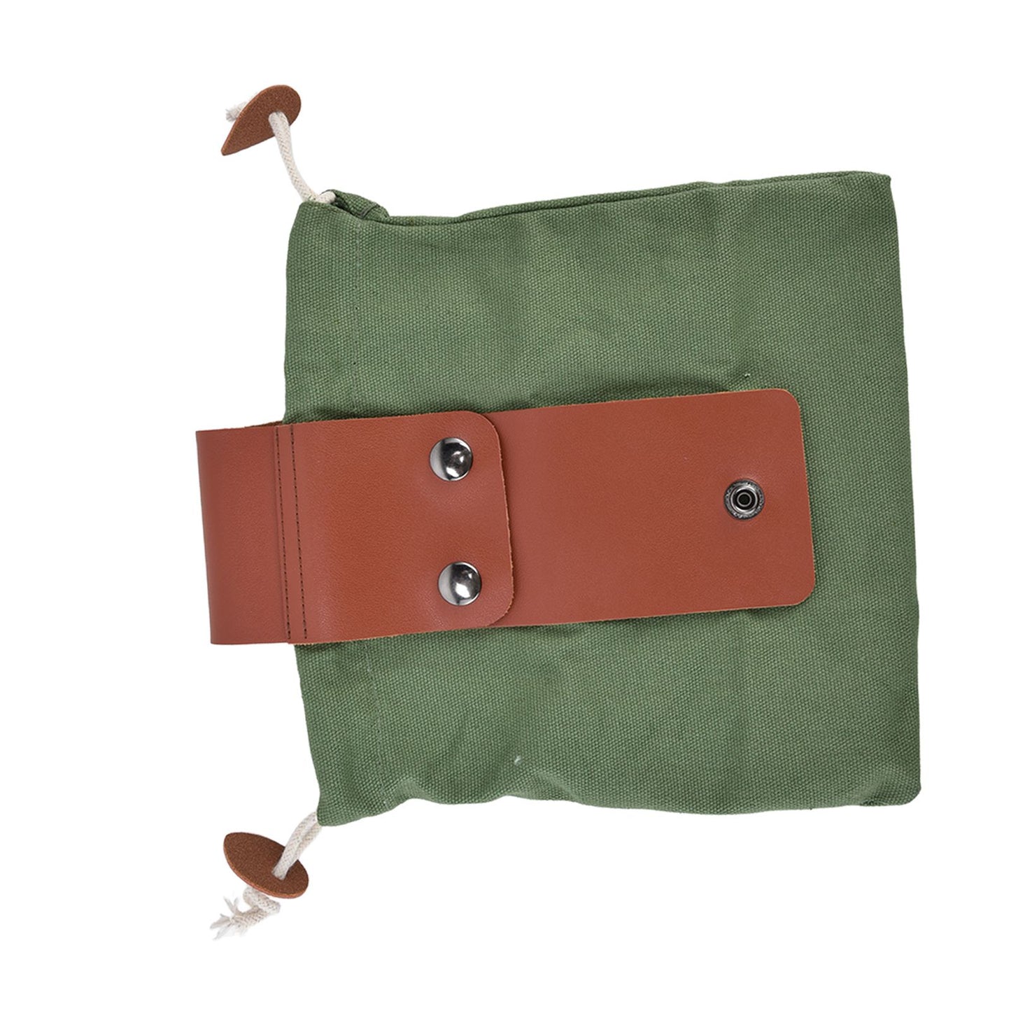 Fruit Picking Bag Waist Hanging Canvas Material PU Style Folded Save Space Belt Foraging BagMilitary Green V1294-YM0523-3117210248313