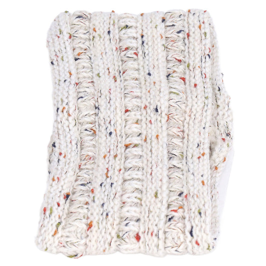 Knit Headband Winter Warm Comfortable Breathable Women Ear Warmer for Shopping Camping RunningWhite Floral V1294-YM0523-3117220003111