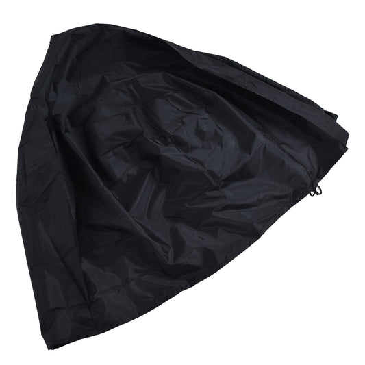 Fire Pit Cover Round Patio Outdoor Fireplace Cover Waterproof Dustproof UV Protection for All Seasons Black V1294-YM0523-3117220011211
