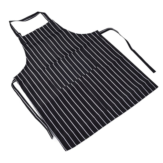Bib Apron Waterproof Adjustable Kitchen Cooking Aprons with Dual Pockets for Kitchens Restaurants BakersBlack V1294-YM0523-3117220031611