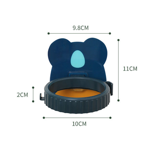 Hair Dryer Storage Holder Wall Mounted Punch Free Cartoon Strong Bearing Hands Free for BathroomBlue Koala V1294-YM0523-3117220040313