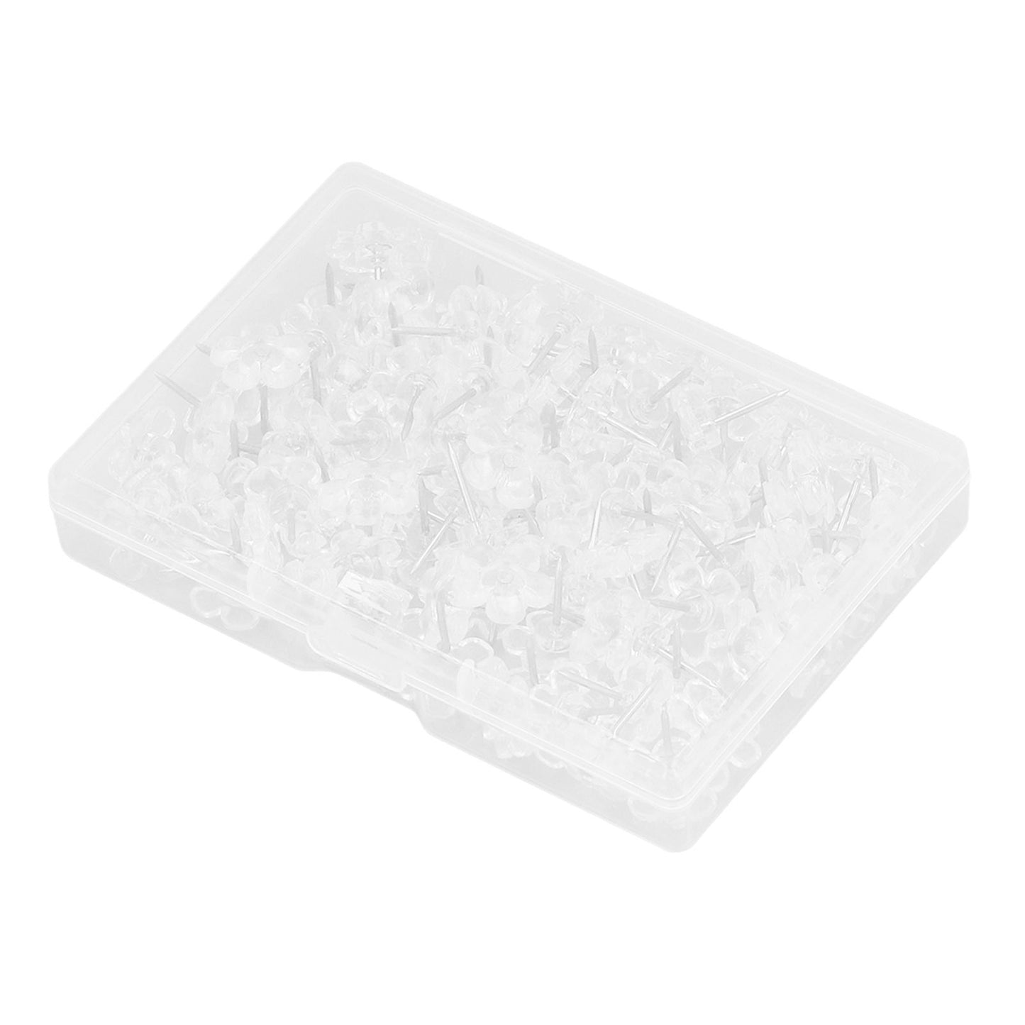 100 Pcs Corsage Pins Transparent White Plastic Flower Head Positioning Pins Corsage Pins Handicraft Decoration V1294-YM0523-3117220052211
