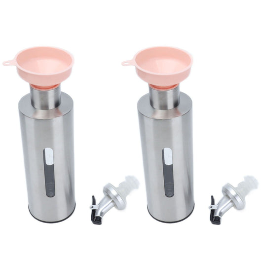 Oil Dispenser Bottle Stainless Steel Easy Refill and Cleaning Modern Olive Oil Dispenser for Vinegar V1294-YM0523-3118210294012