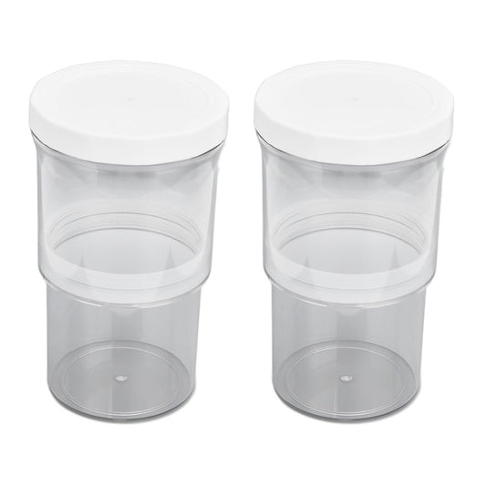 2Pcs Vacuum Container Push Type Retractable Adjustable Food Storage Box with Cover for Kitchen Home V1294-YM0523-3118210303011