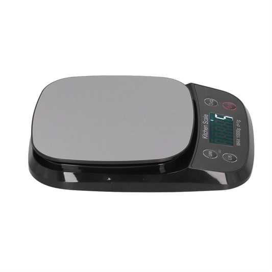 Kitchen Digital Scale Household Stainless Steel Rechargeable Baking Scale for Weighing Food Black10kg/1g V1294-YM0523-3118210314812