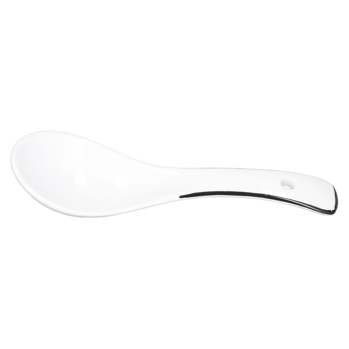 4PCS White Ceramic Spoon Coffee Scoop Dessert Ice Cream Scoop Tableware Spoon for Kitchen V1294-YM0523-3118210318711