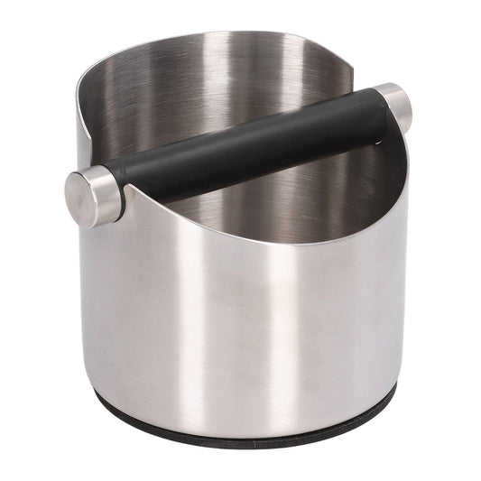 Coffee Grounds Bucket Stainless Steel Rubber Coffee Dump Bin for Home Restaurants BarsStainless Steel Small V1294-YM0523-3118220002811