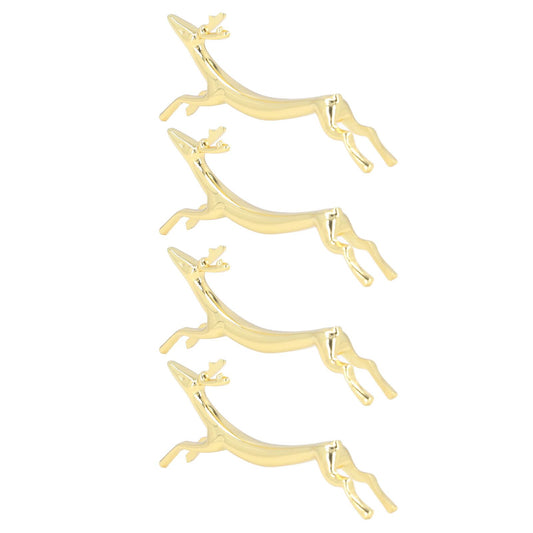 4Pcs Chopstick Rest Smoother Surfaces Reusable Cute Animal Design Gold Chopstick Rest for Home Restaurant V1294-YM0523-3118220003912
