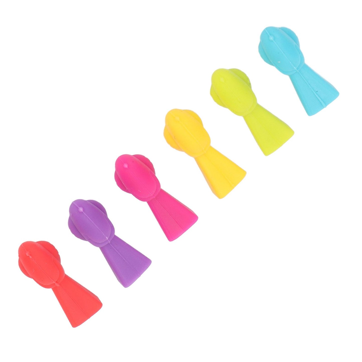 4 Set Wine Cup Labels Silicone Reusable Bird Shape Drinking Glass Identifier Markers for Bars Parties V1294-YM0523-3118220028611