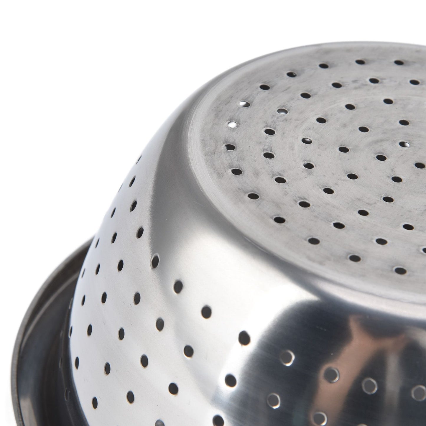 Vegetable Washing Basket Rustproof Multifunction Stainless Steel Colander for Kitchen Household Silver18cm V1294-YM0523-3118220035711
