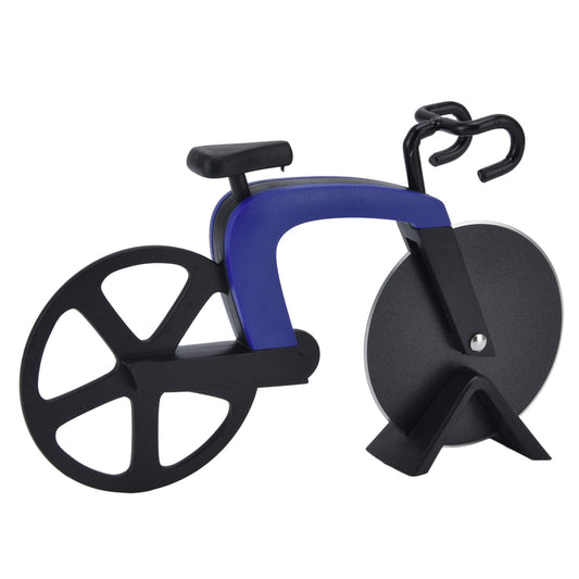 Bicycle Pizza Cutter Wheel Stainless Steel Bike Shape Pizza Knife Kitchen Pizza Cutting ToolBlue V1294-YM0523-3118220044412