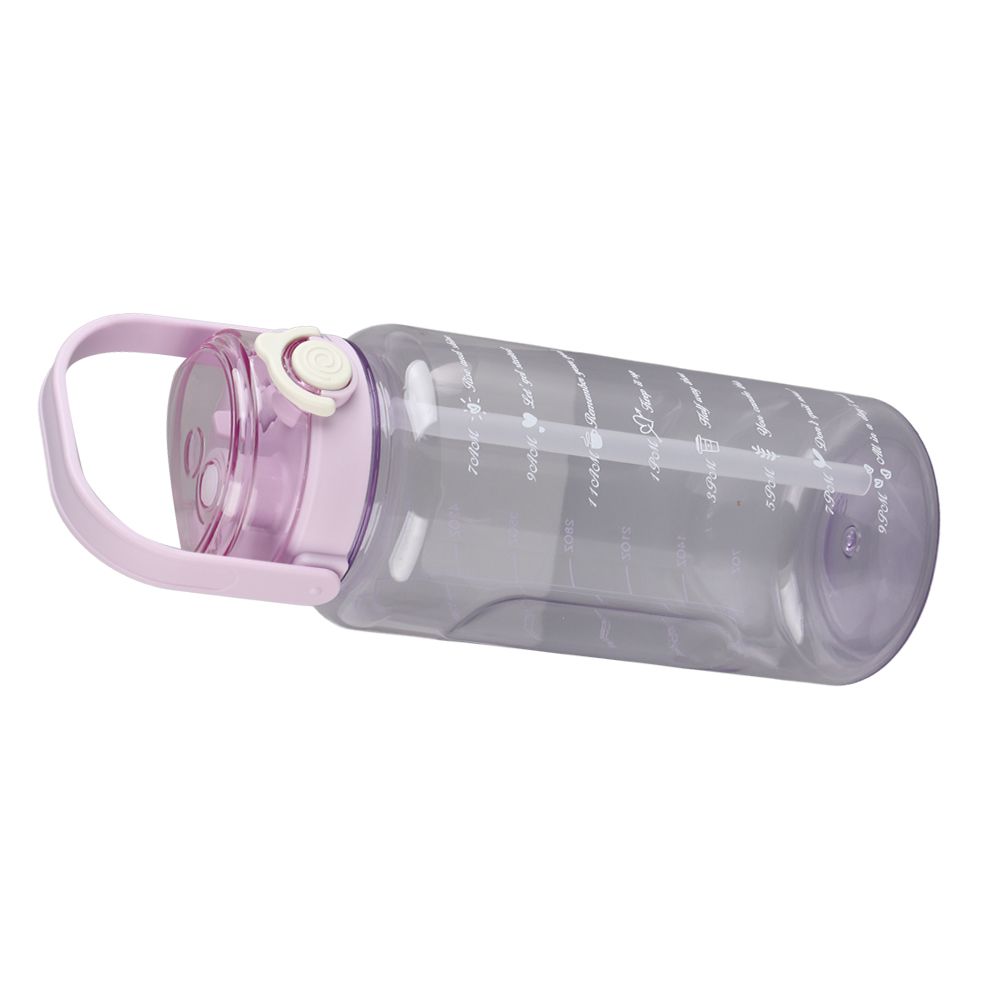Large Water Bottle 2 Drinking Methods PC PP Material Clear Scale Portable Matte Large Water Jug with Straw V1294-YM0523-3118220046615