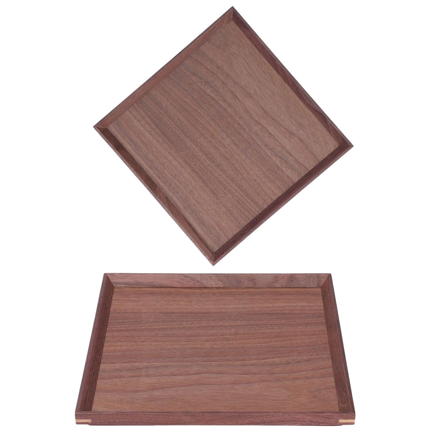Wooden Tray Quadrate Shape Black Walnut Retro Classic Chinese Style Decorative Serving Tray for Tableware M V1294-YM0523-3118220049012