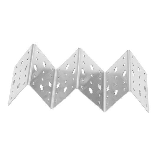 Taco Holder Round Holes Stainless Steel Taco Holder Stand Dishwasher Oven and Grill Safe 14x5x4cm / V1294-YM0523-3118220060411