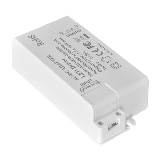 LED Driver 18W Power Supply Transformer AC100-240V to DC12V 1.5A Output for LED Light Desk Lamp Outdoor Light V1294-YM0523-3119210238211