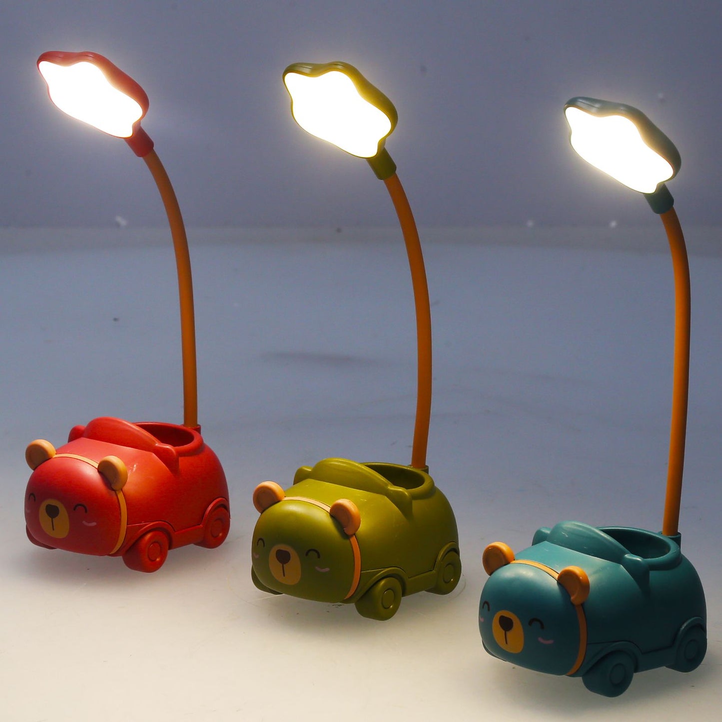 LED Desk Lamp Foldable 360 degrees Adjustment Eye Protection Reading Charging Table LampGreen V1294-YM0523-3119210245512
