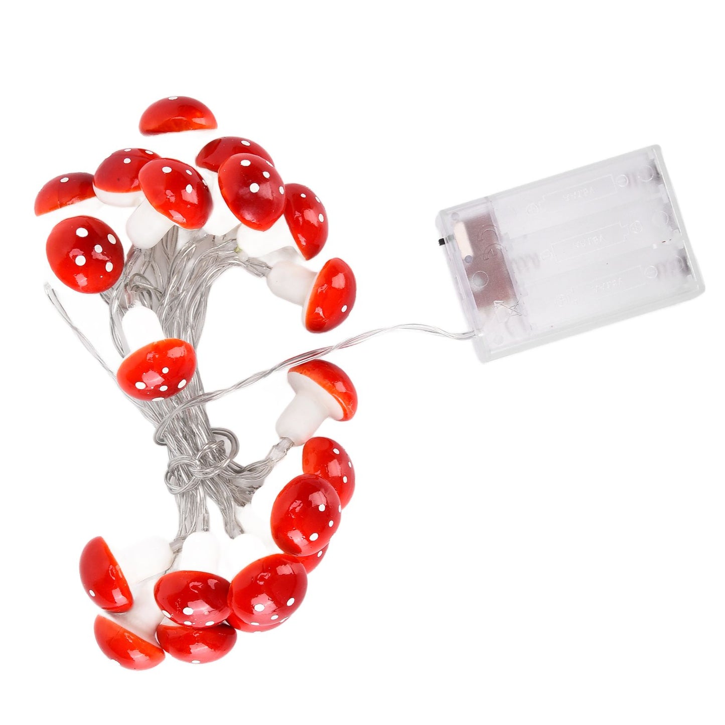 LED Light String 7.2ft 20 Red Muschroom Dedor LED String Light for Christmas Indoor Outdoor Decoration V1294-YM0523-3119210260511