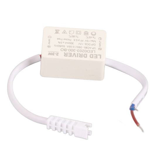 LED Driver Constant Current 300mA High Power AC 85-265V Output 6-12V DC Connector for LED Lamp Products V1294-YM0523-3119210262611