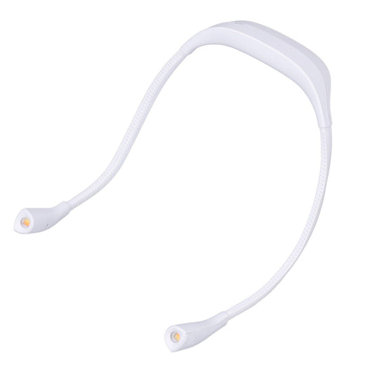 Neck Book Light USB Rechargeable Portable LED Neck Hanging Lamp for Reading RepairmentWhite V1294-YM0523-3119220003012
