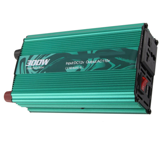 DC to AC Converter Aluminum Alloy Smart Repair Sine Wave Power Inverters 300W 12V to 110V Vert V1294-YM0523-3119220026012