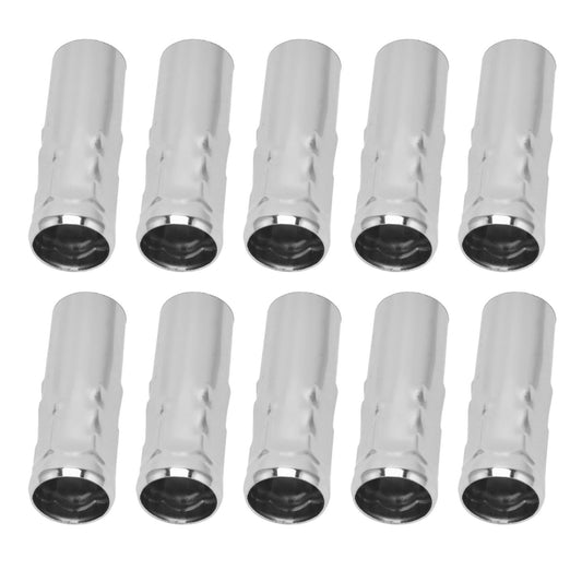 10Pcs E14 Metal Tube for Candle Lamp Holder Lamp Base Lighting Accessories 25x80mm Chrome V1294-YM0523-3119220043113