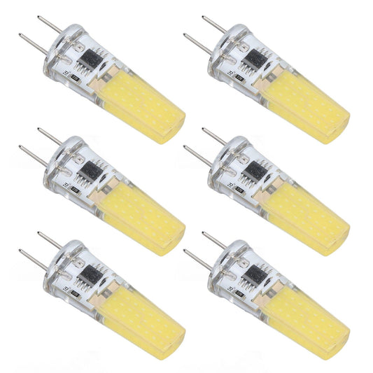 6Pcs G8 LED Bulb 5W Dimmable 2508 COB Energy Saving Easy Installation 360 Degrees 50000 Hours Stable 5W Bulbs V1294-YM0523-3119220065612