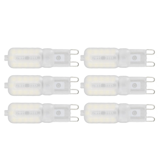 G9 Light Bulb Dimmable Eye Protection Energy Saving 5W 22 LED Small Bulbs for Ceiling Lamp Desk Lamp 6pcs V1294-YM0523-3119220066411