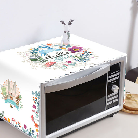 Microwave Cover Cloth Oven Cute Dust Proof Shiled Universal Oil Proof Nordic Style Simple Parts Daisy 35x100cm V1294-YM0524-3117220129316