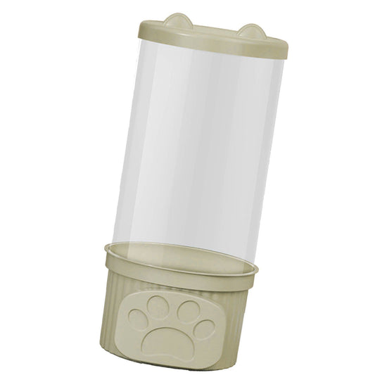 Toy Storage Container PET Transparent Cylinder Plush Toy Display Bucket with PP Lid for Home Organization Green