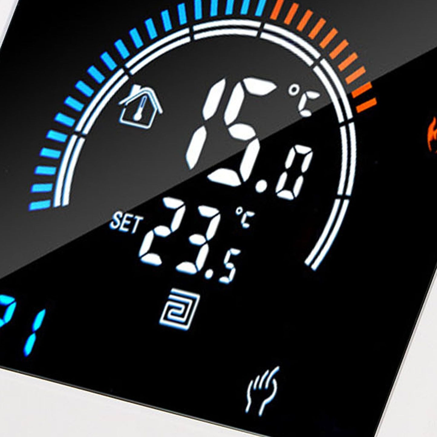 Programmable Smart Thermostat Electric Heating Smart Thermostat Digital LCD Display Temperature Controller for Home Hotels AC 90V‑240V 16A WiFi Style