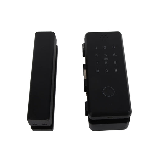 Electronic Glass Door Lock Fingerprint Keyless Entry Electronic Antitheft for Home Office V1294-YM220926SM03-1-0421