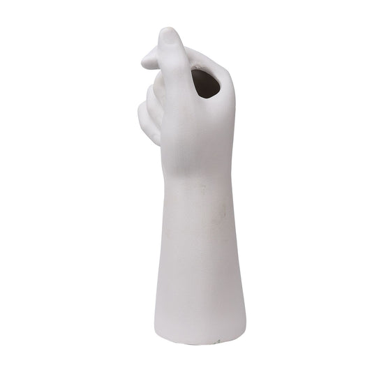 Table Vase White Color 10cm Long Ceramic Vases Decorative V1294-YM220927TW05-1-0421