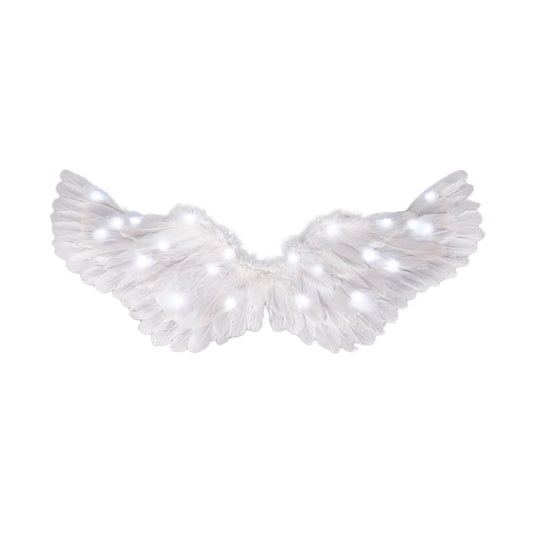 Glowing Angel Wings with LED String Lights Halloween Party Cosplay Costume Accessories Props V1294-YM221001YF64-5-0421