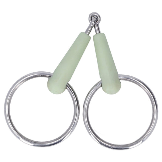 130mm Horse Mouth Snaffle with Chain Stainless Steel Horse Bit for Equestrian Training Equipment V1294-YM3111220273911-0421