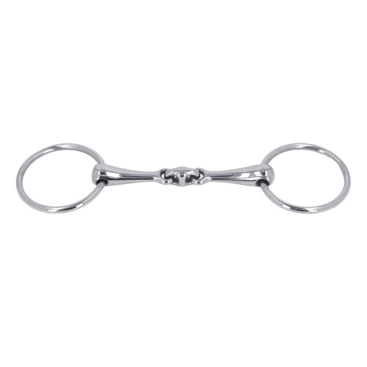 Horse Snaffle Stainless Steel Flexible Jointed Wearable Rust Proof O Ring Horse Mouth Bit for Horse Racing V1294-YM3111220274511-0421