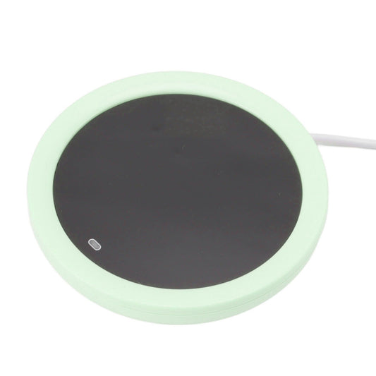USB Coffee Mug Warmer Electric Gravity Switch 55 Celsius Degree Milk Heating Plate for Office Green V1294-YM3113220213812-0421