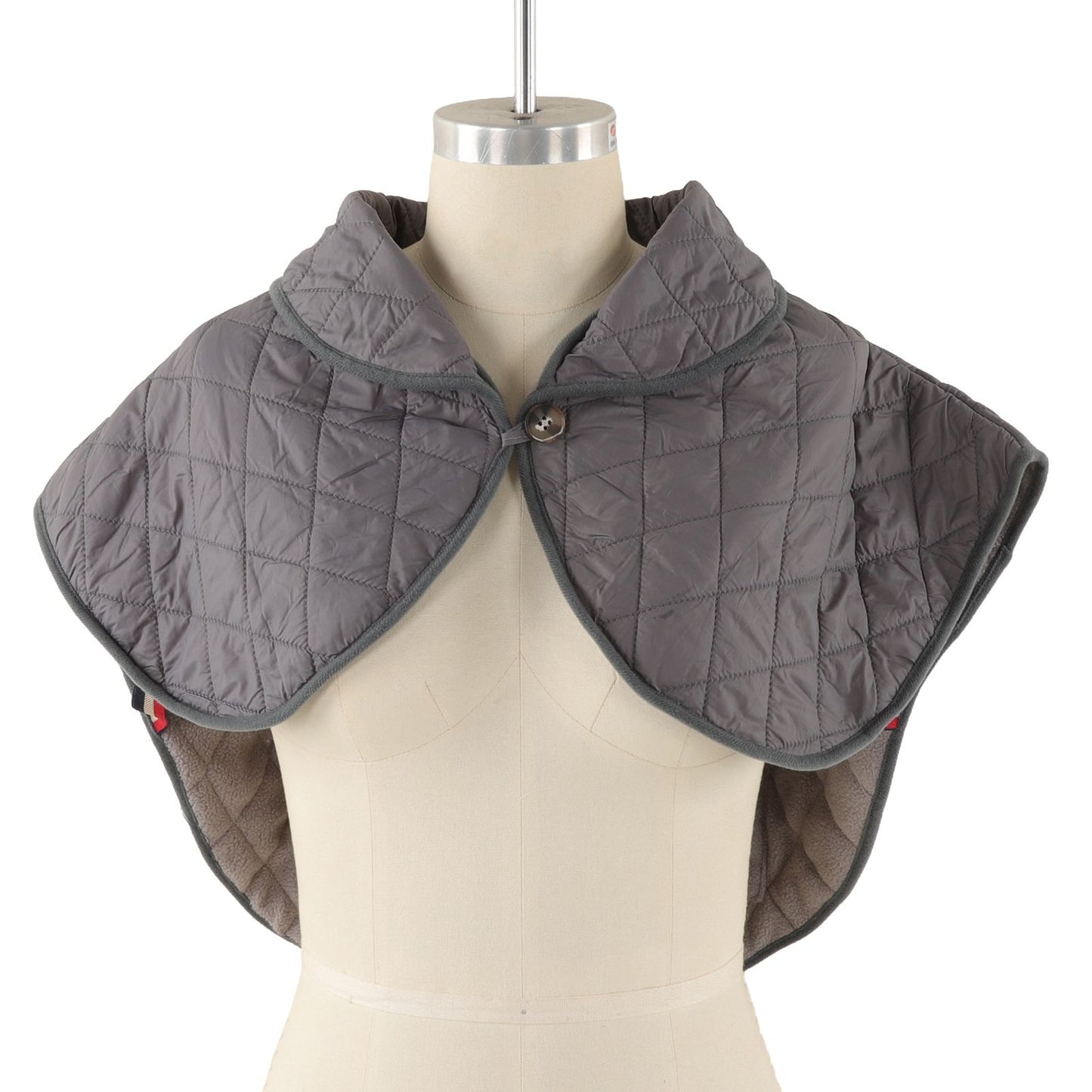 Shoulder Heating Pad Cold Proof Polyester Fiber USB Power Supply Unisex Electric Heated Shawl for Winter Grey V1294-YM3114220085612-0421