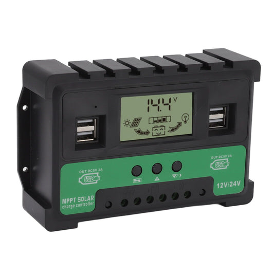 Solar Controller 12V 24V Charge Discharge PV Regulator LCD Display Dual USB Output 30A V1294-YM3114220096311-0421