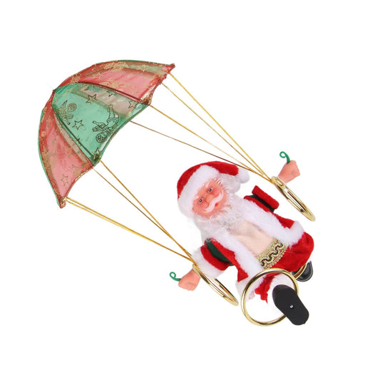 Parachute Christmas Ornaments Lovely Shape Safe Eco Friendly Fleece PC Christmas Hanging Ornament Parachute V1294-YM3115220097712-0421