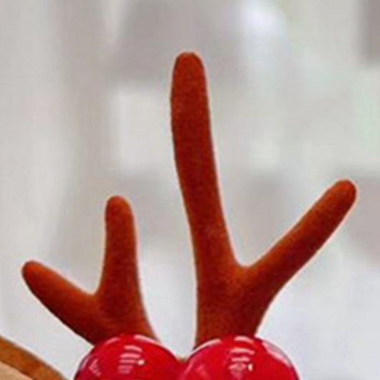 Christmas Antler Hair Clips Cute Exquisite Plush Reindeer Hair Barrettes for Christmas Parties Birthday V1294-YM3115220101313-0421