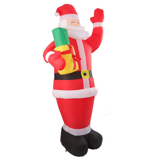 Inflatable Christmas Old Man Model with Gift Bag in Hand LED Growing Inflatable Christmas Man for Outdoor V1294-YM3115220106913-0421