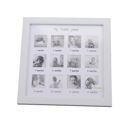 Baby First Year Photo Frame 12 Months Newborn Monthly Picture Frame for Baby Growth Record Baby Keepsake V1294-YM3115220108211-0421