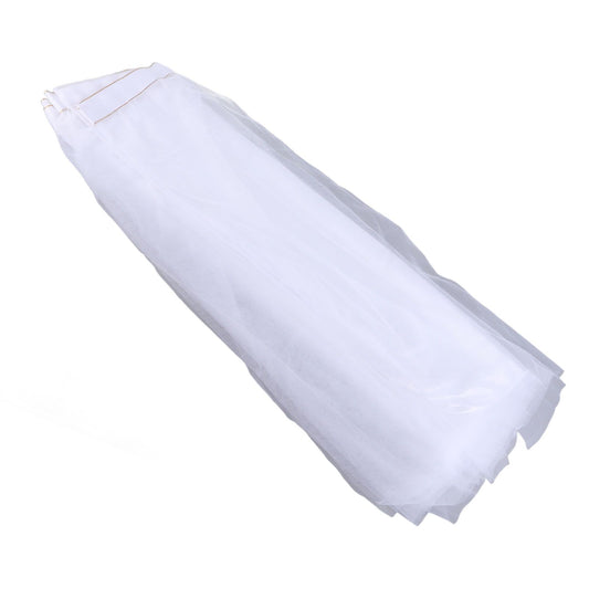 Table Cloth Soft Fluffy Stretchy Tulle Wedding Table Runner Table Skirt Wedding Table Decorations White V1294-YM3115220109311-0421