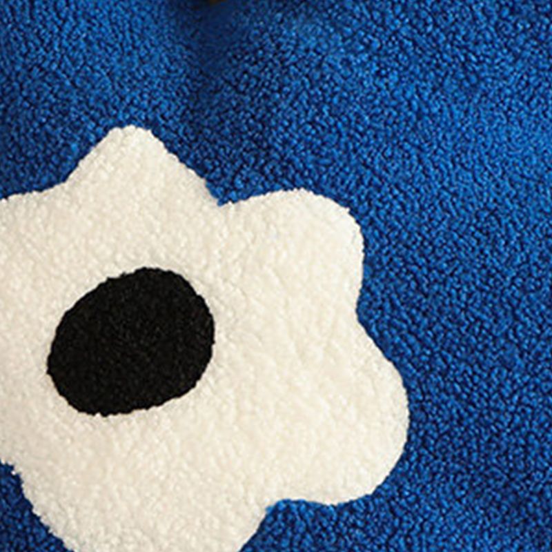 Hugging Pillow Flower Shaped Sponge Filling Soft Thick Decorative Throw Pillow for Sofa Blue V1294-YM3117220226312-0421