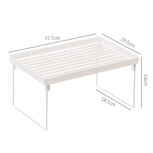 Dormitory Storage Shelf Strong PP Metal Foldable Design Simple Style Desktop Display Shelf for Home Dormitory V1294-YM3117220226712-0421