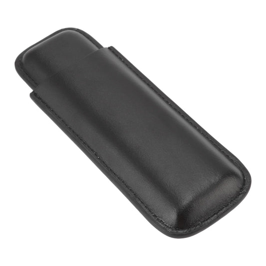 Leather Cigar Case Portable 2 Finger Cigar Holder for Travel Business Trip Boyfriend Gifts Black V1294-YM3117220233412-0421