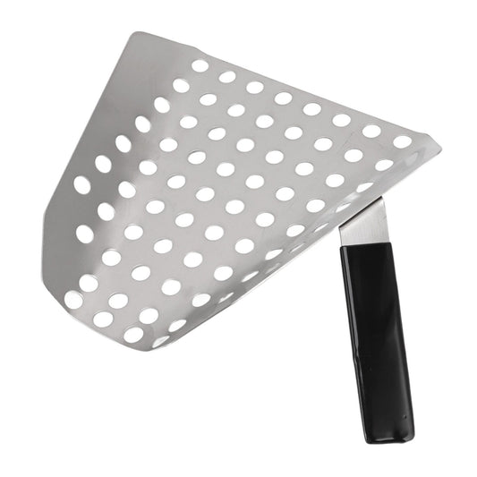 Popcorn Scoop Ergonomic Single Handle Stainless Steel Fries Scooper with Holes for Movie Theater Shop V1294-YM3118220248711-0421