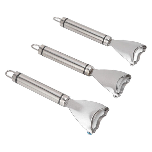 3pcs Stainless Steel Corn Cutter Peeler Safe Quick Clean Comfortable Grip Corn Thresher Planer Cutter for V1294-YM3118220249711-0421